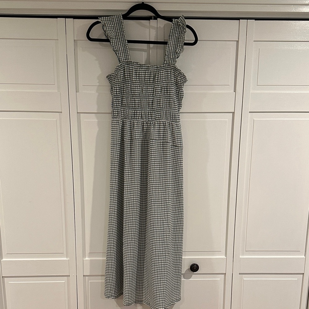Old Navy Green Gingham Dress